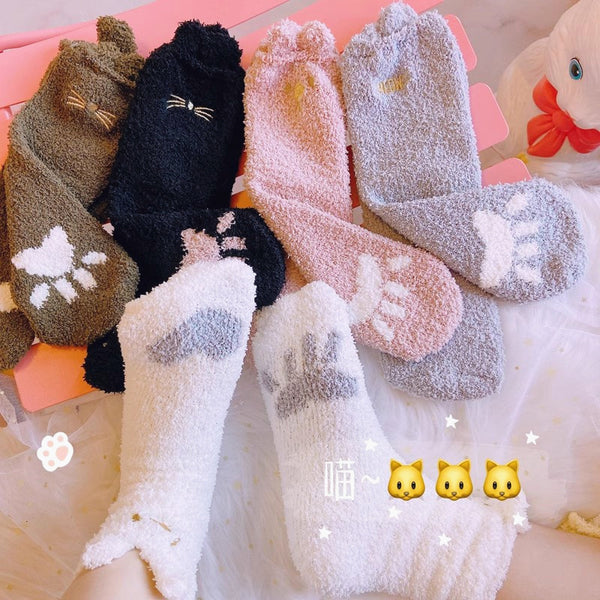 Lovely Cats Paw Socks JK3771