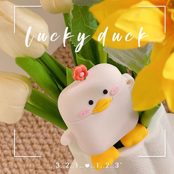 Cute Duck Airpods Protector Case JK3794