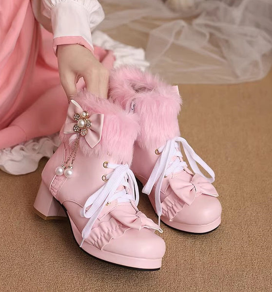 Fashion Bowtie Martin Boots JK3740