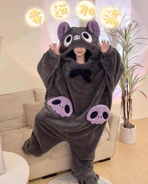 Cute Cat Winter Pajamas JK3708