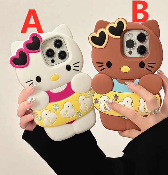 Cute Kitty Phone Case for iphone 11/11pro/11pro max/12/12pro/12pro max/12mini/13/13pro/13pro max/14/14pro/14plus/14pro max JK3637