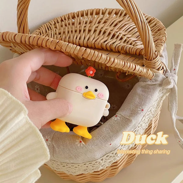 Cute Duck Airpods Protector Case JK3794