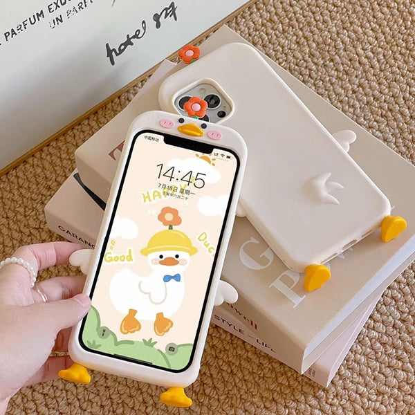 Lovely Duck Phone Case for iphone 11/11pro/11pro max/12/12pro/12pro max/12mini/13/13pro/13pro max/14/14pro/14plus/14pro max/15/15pro/15pro max JK3793