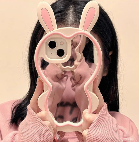 Lovely Bunny Ears Phone Case for iphone 11/11pro/11pro max/12/12pro/12pro max/12mini/13/13pro/13pro max/14/14pro/14plus/14pro max/15/15pro/15pro max JK3823