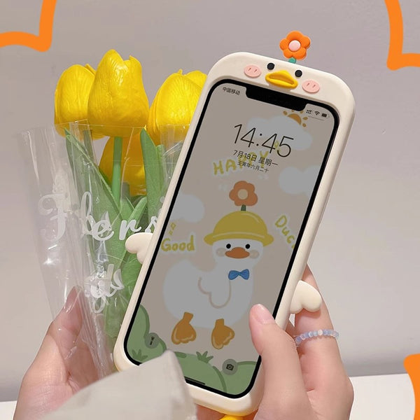 Lovely Duck Phone Case for iphone 11/11pro/11pro max/12/12pro/12pro max/12mini/13/13pro/13pro max/14/14pro/14plus/14pro max/15/15pro/15pro max JK3793