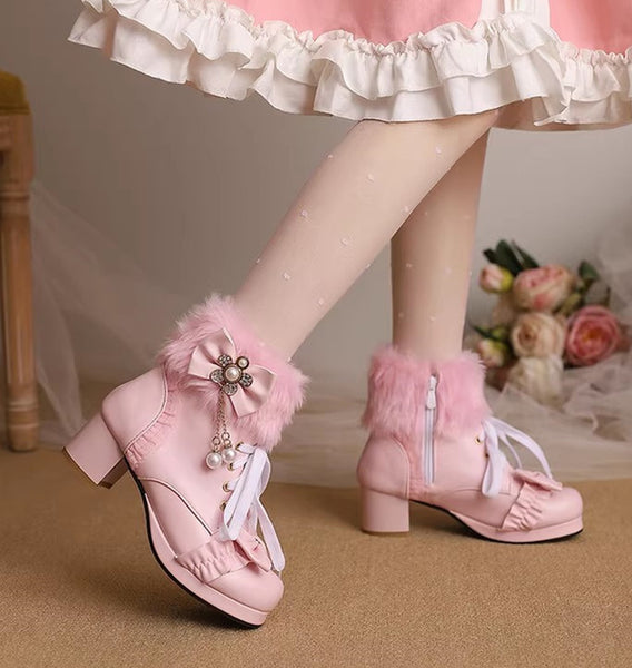 Fashion Bowtie Martin Boots JK3740