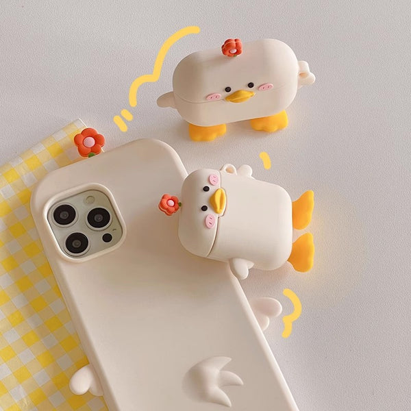 Cute Duck Airpods Protector Case JK3794