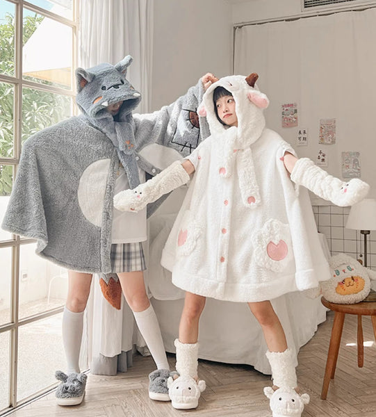 Lovely Sheep Cloak Blanket JK3572
