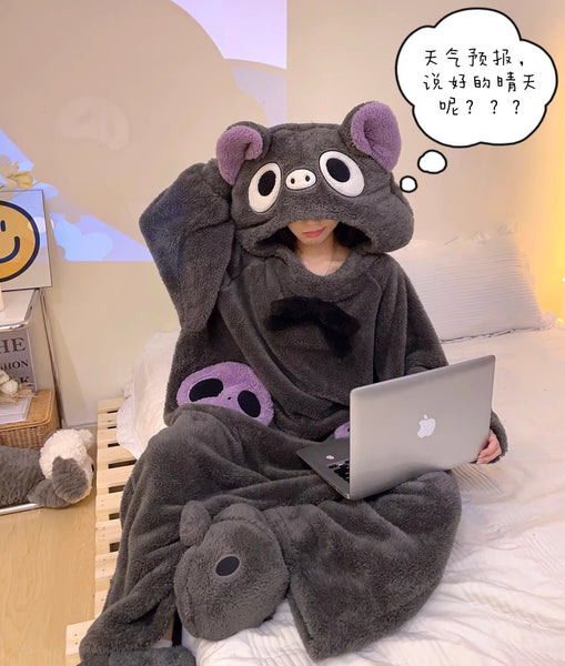 Cute Cat Winter Pajamas JK3708
