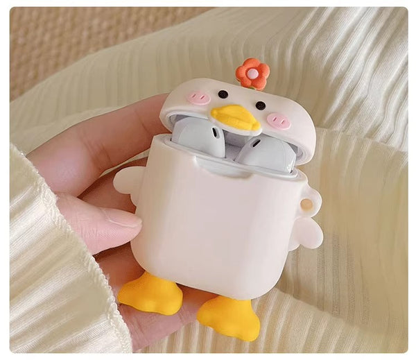 Cute Duck Airpods Protector Case JK3794