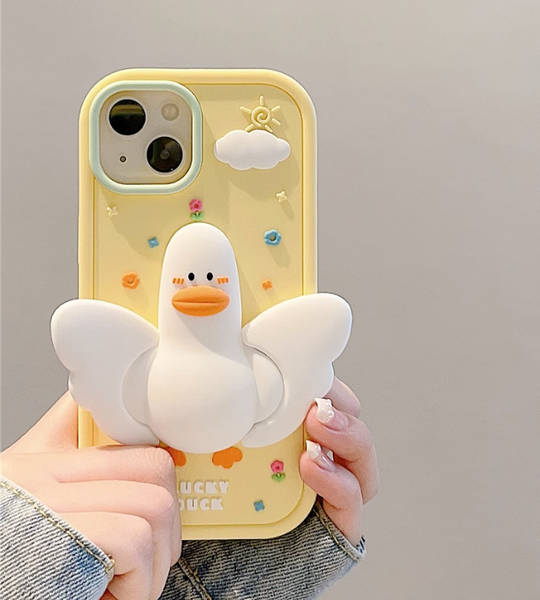 Lovely Duck Phone Case for iphone 11/11pro/11pro max/12/12pro/12pro max/12mini/13/13pro/13pro max/14/14pro/14plus/14pro max JK3631