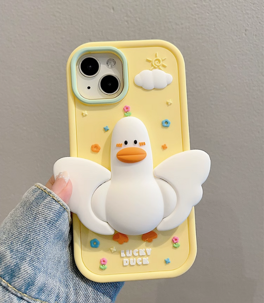 Lovely Duck Phone Case for iphone 11/11pro/11pro max/12/12pro/12pro max/12mini/13/13pro/13pro max/14/14pro/14plus/14pro max JK3631