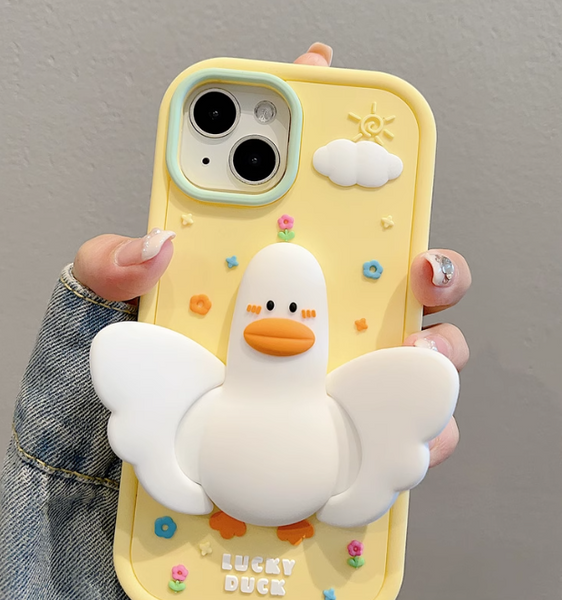 Lovely Duck Phone Case for iphone 11/11pro/11pro max/12/12pro/12pro max/12mini/13/13pro/13pro max/14/14pro/14plus/14pro max JK3631