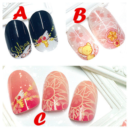 Sailor Moon and Sakura Nail Art JK1031