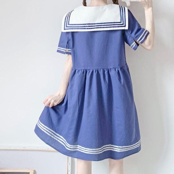 Lovely Cat Navy Dress JK2747