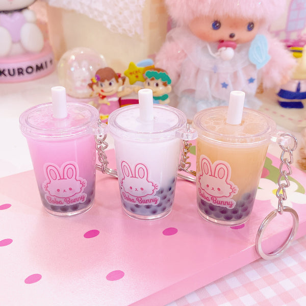 Rabbit Bubble Tea Keychain JK2102