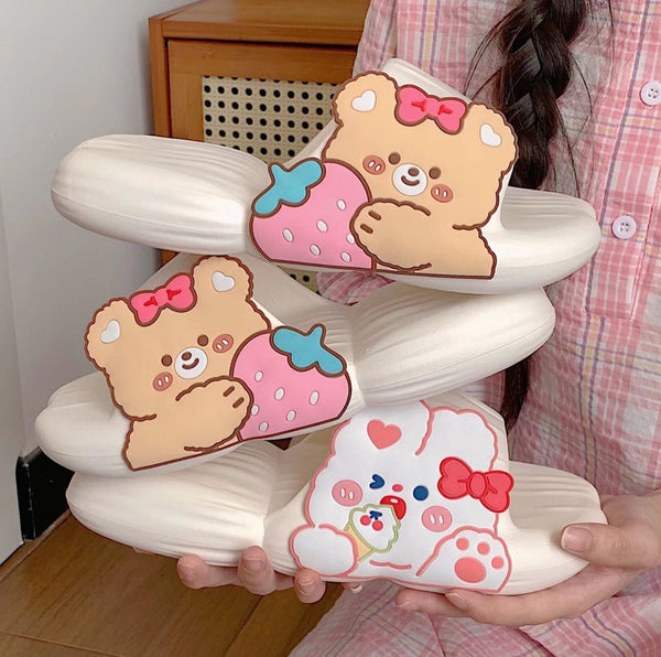 Rabbit And Bear Slippers JK3204