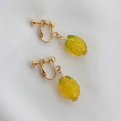 Cute Pineapple Earrings/Clips JK2698