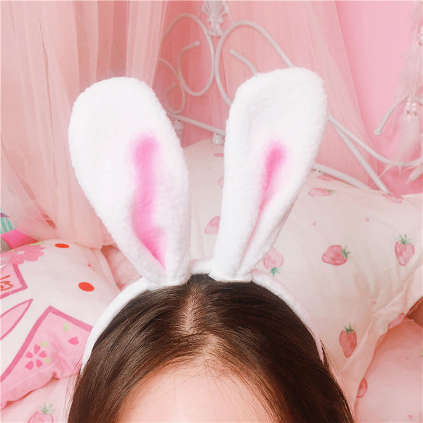 Pink Rabbit Ears Hairband JK1364