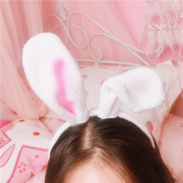 Pink Rabbit Ears Hairband JK1364
