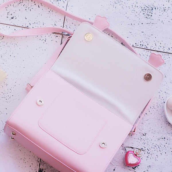 Pink Cat Shoulder Bag JK1276