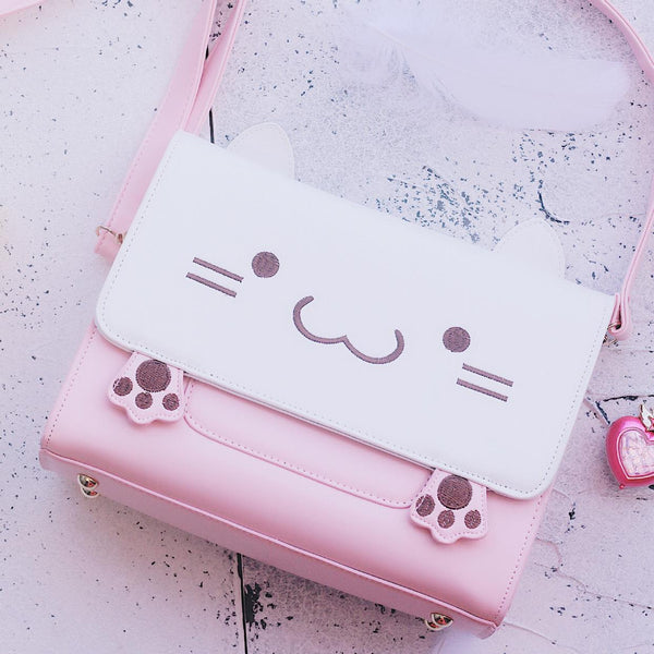 Pink Cat Shoulder Bag JK1276