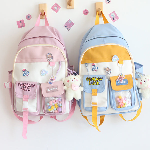 Fashion Cartoon Backpack and Shoulderbag Set JK3199