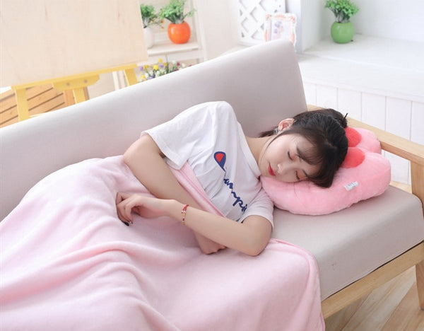 Lovely Cat Paws Pillow And  Blanket JK1609
