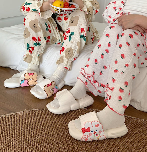 Rabbit And Bear Slippers JK3204
