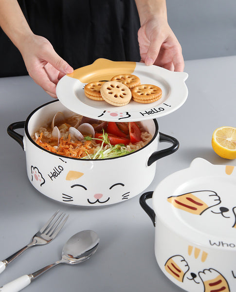 Lovely Cat Printed Bowl JK2935
