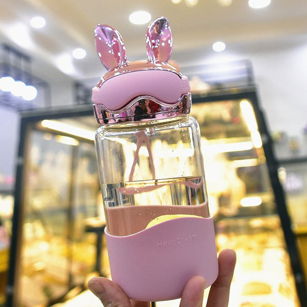 Cute Rabbit Ear Water Bottle JK1812