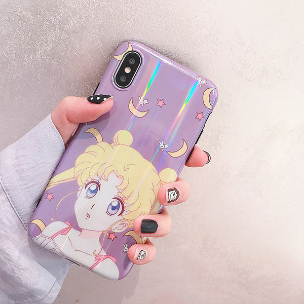 Luna and Usagi Phone Case for iphone 6/6s/6plus/7/7plus/8/8P/X/XS/XR/XS Max JK1579