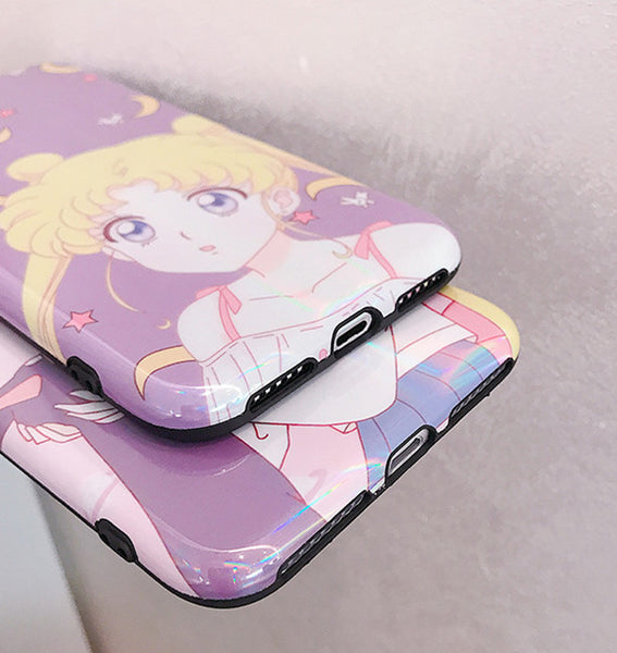 Luna and Usagi Phone Case for iphone 6/6s/6plus/7/7plus/8/8P/X/XS/XR/XS Max JK1579
