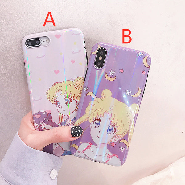 Luna and Usagi Phone Case for iphone 6/6s/6plus/7/7plus/8/8P/X/XS/XR/XS Max JK1579