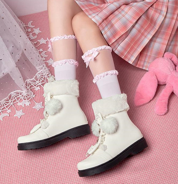 Fashion Bowtie Martin Boots JK3119