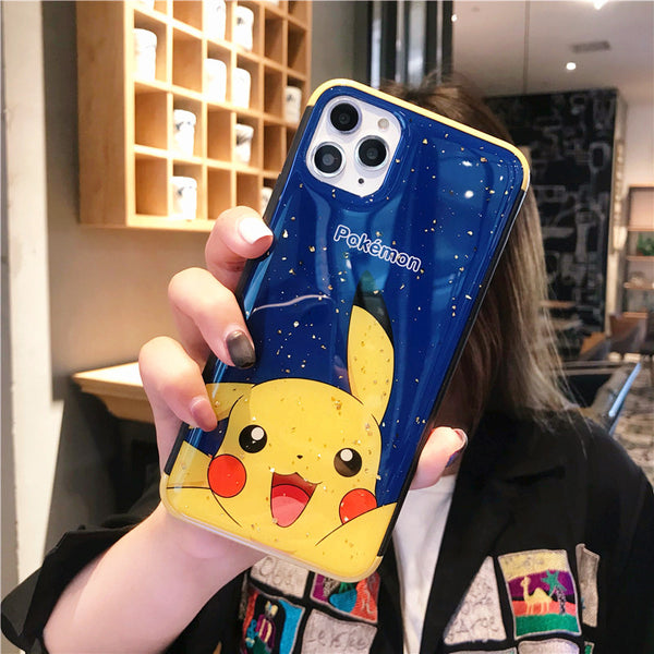 Lovely Pikachu Phone Case for iphone7/7plus/8/8P/X/XS/XR/XS Max/11/11 pro/11 pro max JK1899