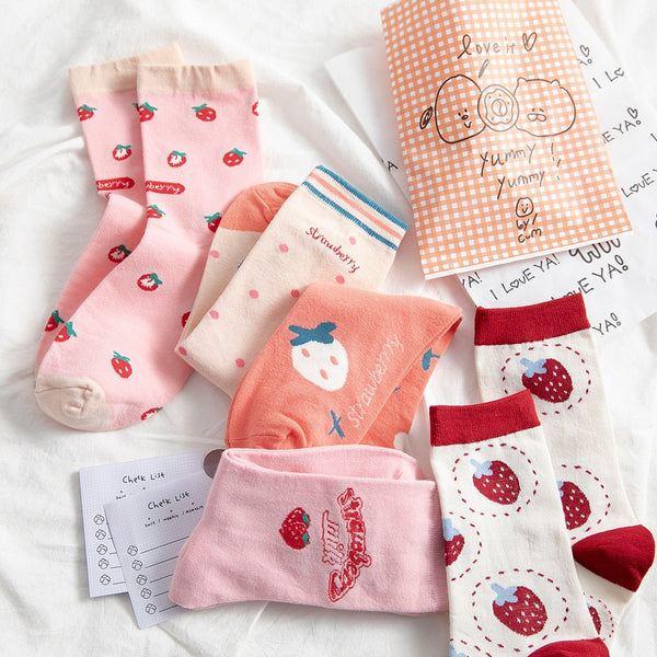 Cute Strawberry Socks JK3206
