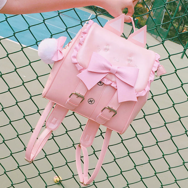 Kawaii Cats Ear Backpack JK1238