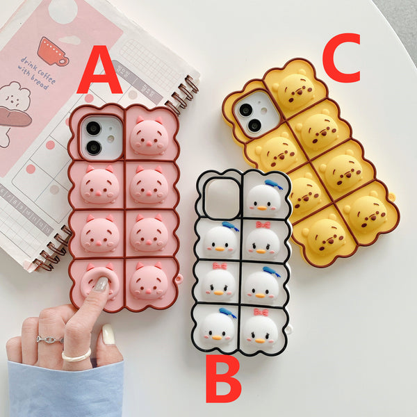 Lovely Bear Phone Case for iphone7/7plus/8/8P/X/XS/XR/XS Max/11/11 pro/11 pro max/12/12pro/12mini/12pro max JK2822