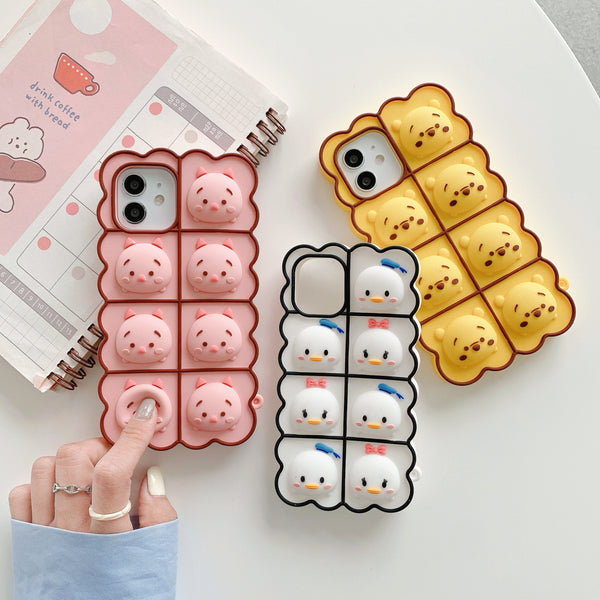 Lovely Bear Phone Case for iphone7/7plus/8/8P/X/XS/XR/XS Max/11/11 pro/11 pro max/12/12pro/12mini/12pro max JK2822