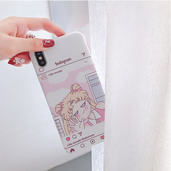 Lovely Usagi Phone Case for iphone 6/6s/6plus/7/7plus/8/8P/X/XS/XR/XS Max JK1337