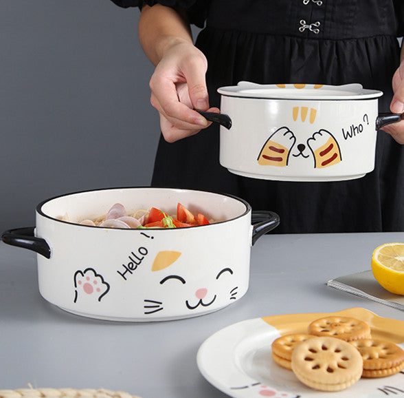 Lovely Cat Printed Bowl JK2935