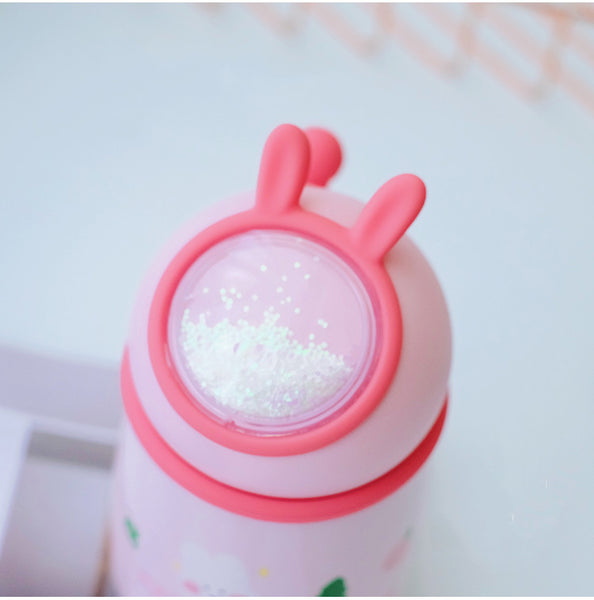 Cute Rabbit Stainless Steel Vacuum Water Bottle JK2347