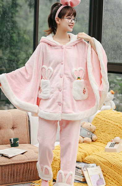 Lovely Rabbit Winter Pajamas Suits JK2548