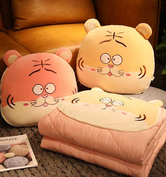 Lovely Tiger Pillow And Blanket JK3404