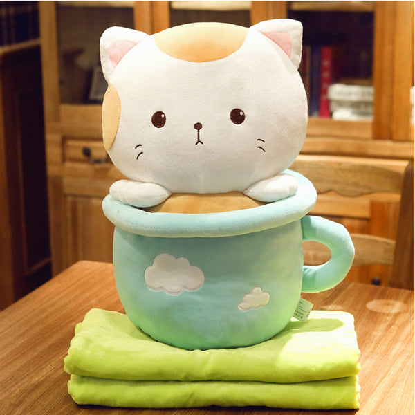 Lovely Cats Pillow And  Blanket JK1956