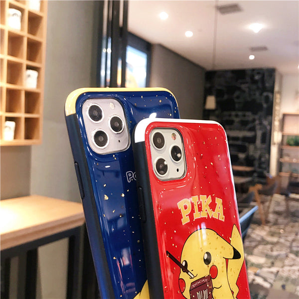 Lovely Pikachu Phone Case for iphone7/7plus/8/8P/X/XS/XR/XS Max/11/11 pro/11 pro max JK1899