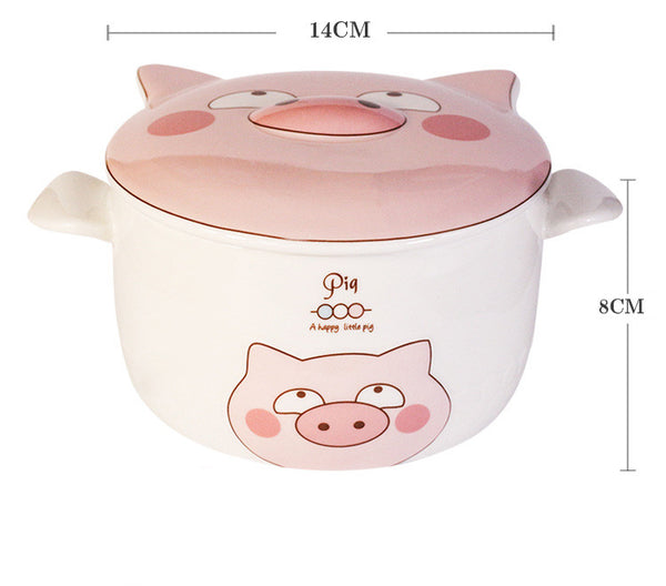 Cute Pig Printed Bowl JK2514
