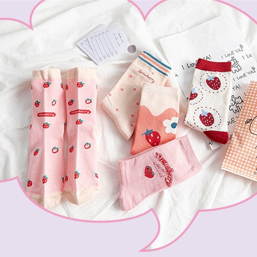 Cute Strawberry Socks JK3206