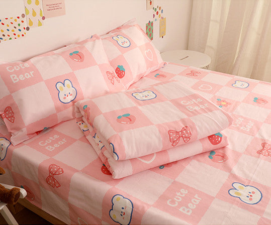 Cute Strawberry Bear Bedding Set JK3027